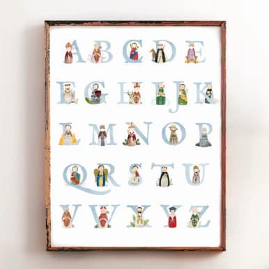 Alphabet Saints Poster/Boys